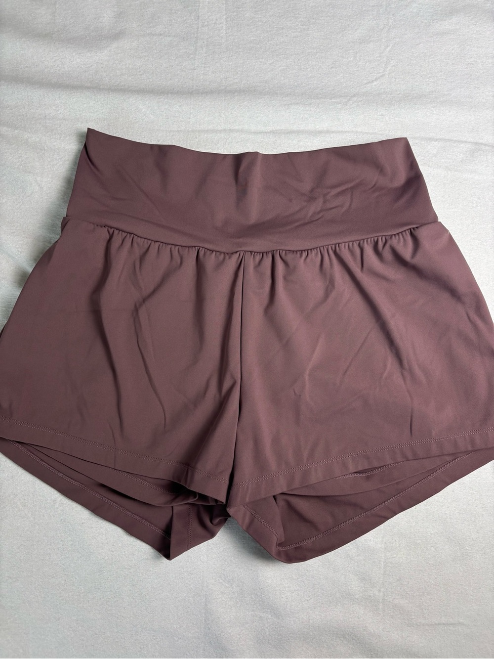 HALARA Women's High-Rise Athletic Shorts in Mauve Brown